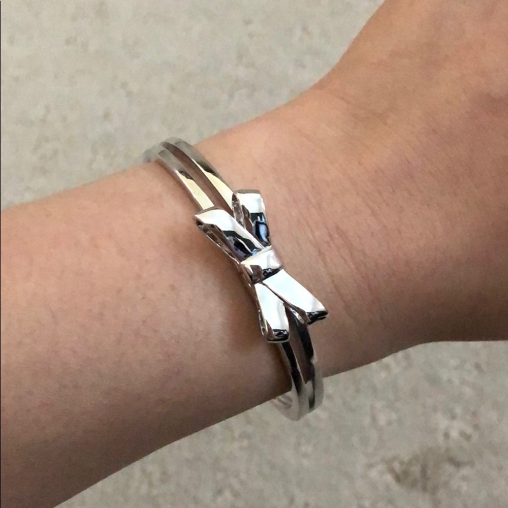 kate spade silver bow bracelet
